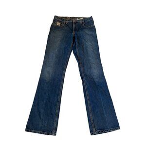 Cruel Girl Hip Hugger Blue Jeans Women's 11 Long Relaxed Fit Dark Wash Denim